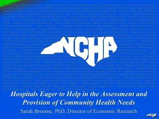 Hospitals Eager to Help in the Assessment and Provision of Community Health Needs