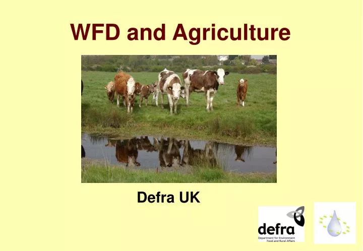 wfd and agriculture