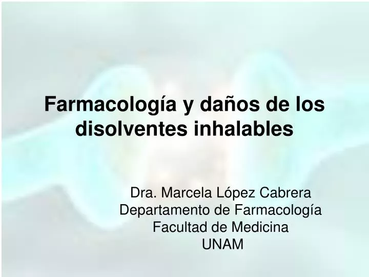 farmacolog a y da os de los disolventes inhalables