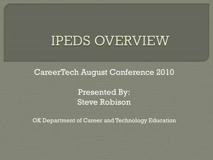 ipeds overview