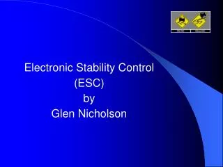 Electronic Stability Control (ESC) by Glen Nicholson