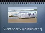 Klient poczty elektronicznej - slide 1