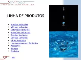 linha de produtos