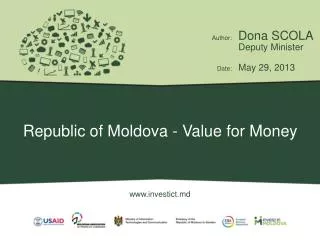 Republic of Moldova - Value for Money