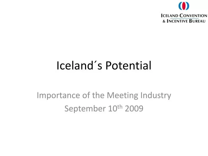 iceland s potential