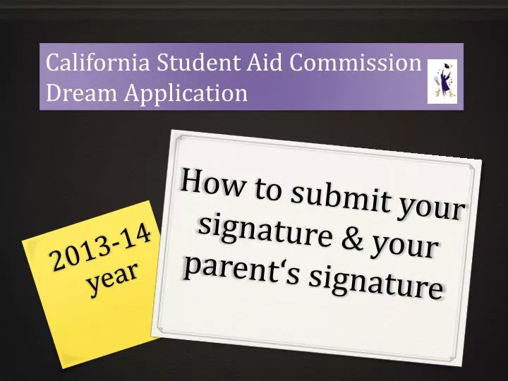 how to submit your signature your parent s signature