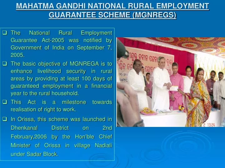 mahatma gandhi national rural employment guarantee scheme mgnregs