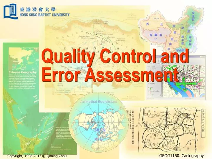 quality control and error assessment