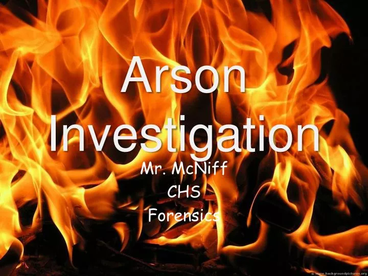 arson investigation