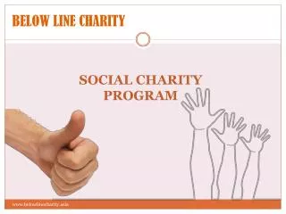 BELOW LINE CHARITY