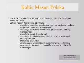 baltic master polska