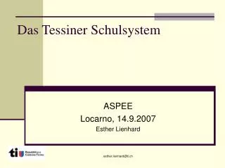 das tessiner schulsystem
