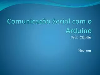 comunica o serial com o arduino