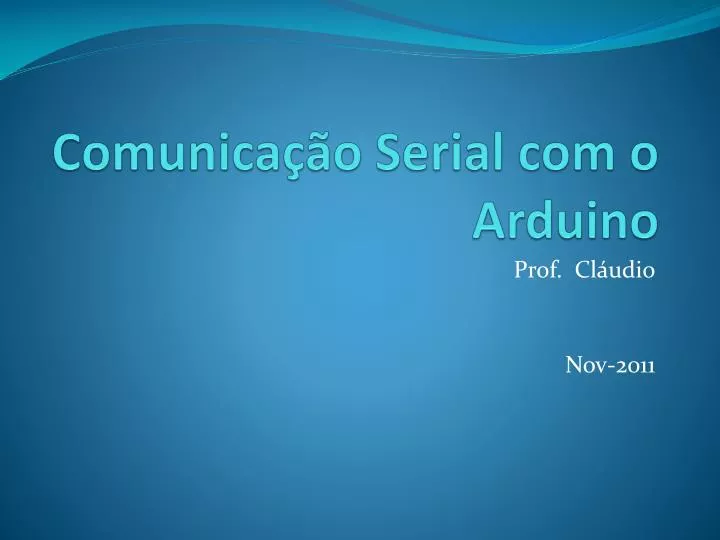 comunica o serial com o arduino