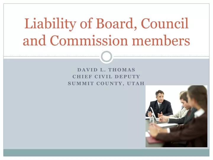 liability of board council and commission members