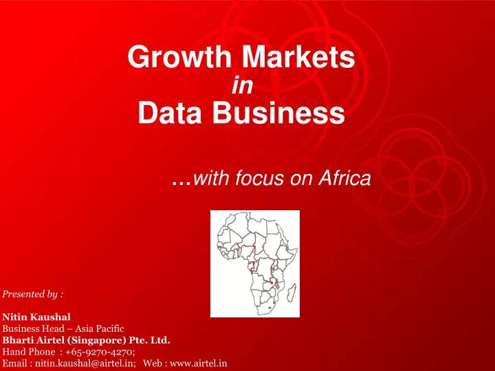 growth markets in data business with focus on africa