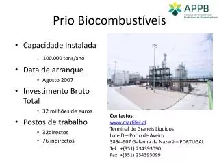 prio biocombust veis