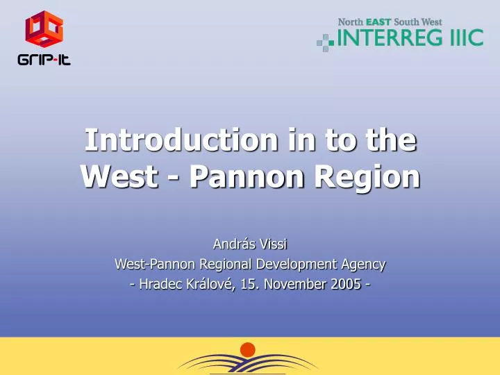 introduction in to the west pannon region
