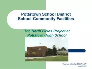 Pottstown School District School-Community Facilities