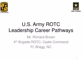 U.S. Army ROTC Leadership Career Pathways