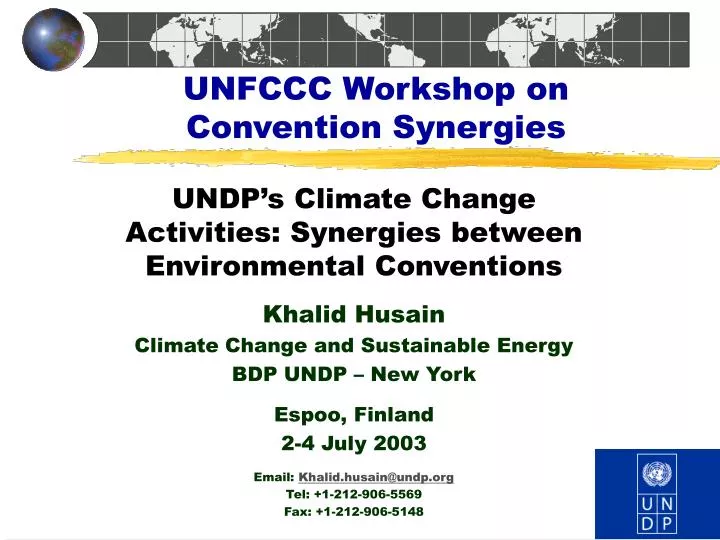 unfccc workshop on convention synergies
