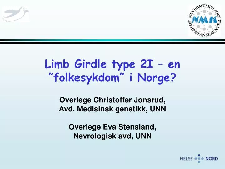 limb girdle type 2i en folkesykdom i norge