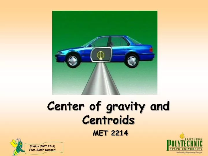 center of gravity and centroids met 2214