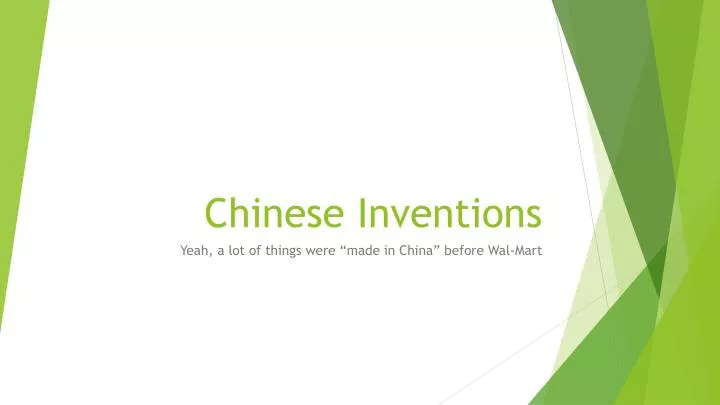 chinese inventions