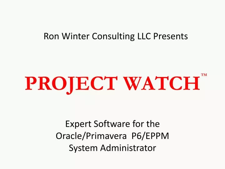 project watch