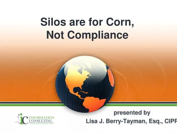silos are for corn not compliance