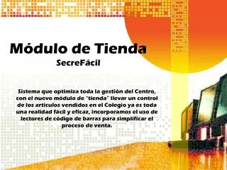 m dulo de tienda secref cil