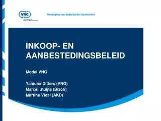 inkoop en aanbestedingsbeleid