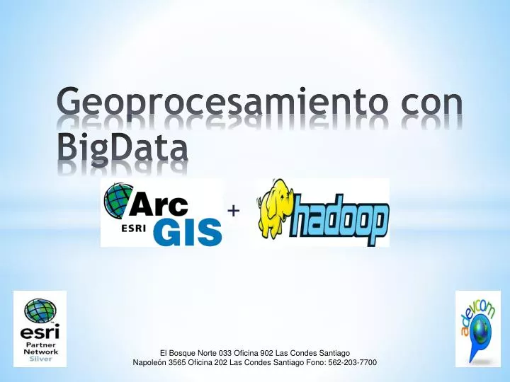 geoprocesamiento con bigdata