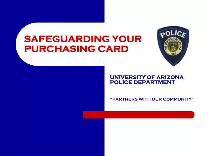 safeguarding your purchasing card