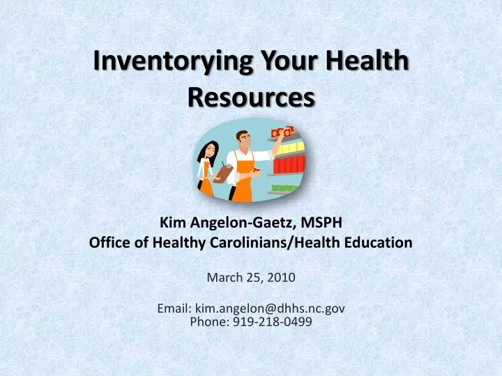 inventorying your health resources