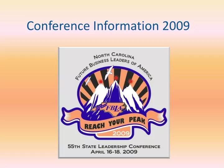conference information 2009