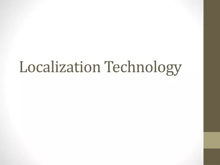 localization technology