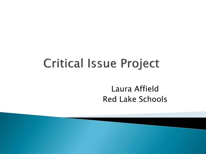 critical issue project