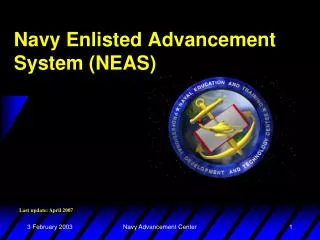 Navy Enlisted Advancement System (NEAS)