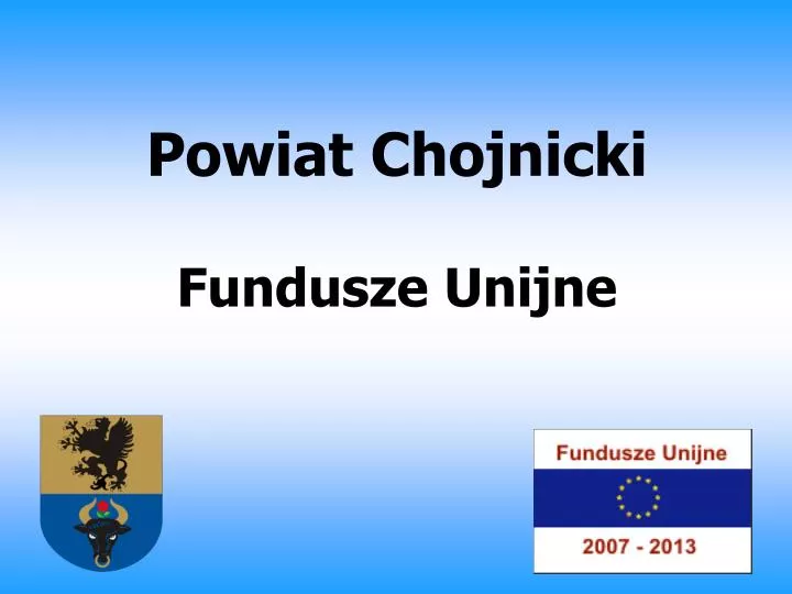 powiat chojnicki fundusze unijne