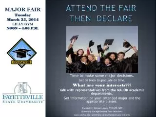 ATTEND THE FAIR THEN DECLARE