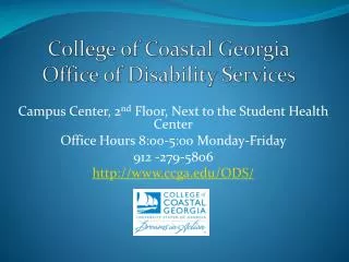 College of Coastal Georgia Office of Disability Services