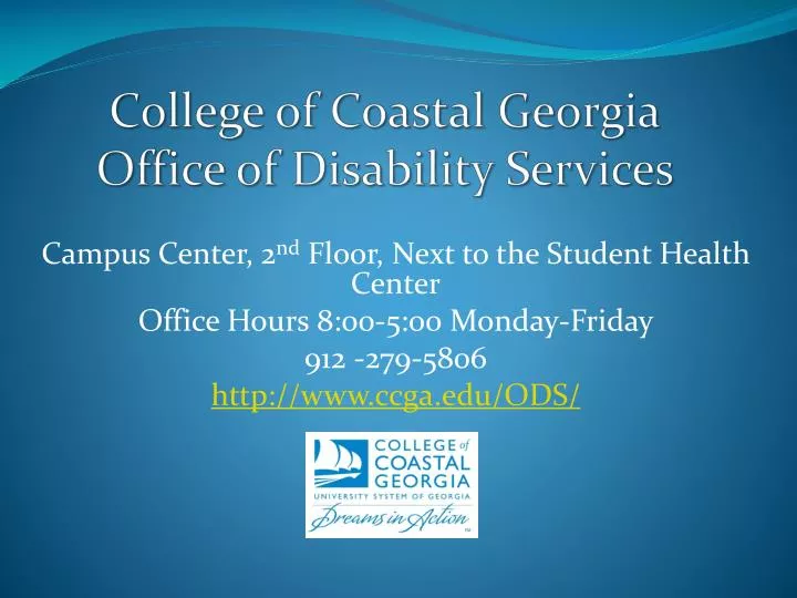 college of coastal georgia office of disability services