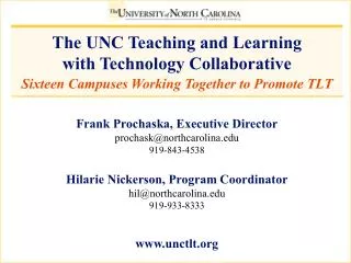 The UNC Teaching and Learning with Technology Collaborative