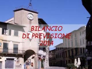 bilancio di previsione 2014