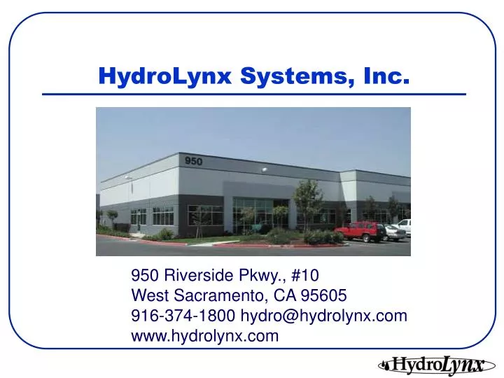 hydrolynx systems inc