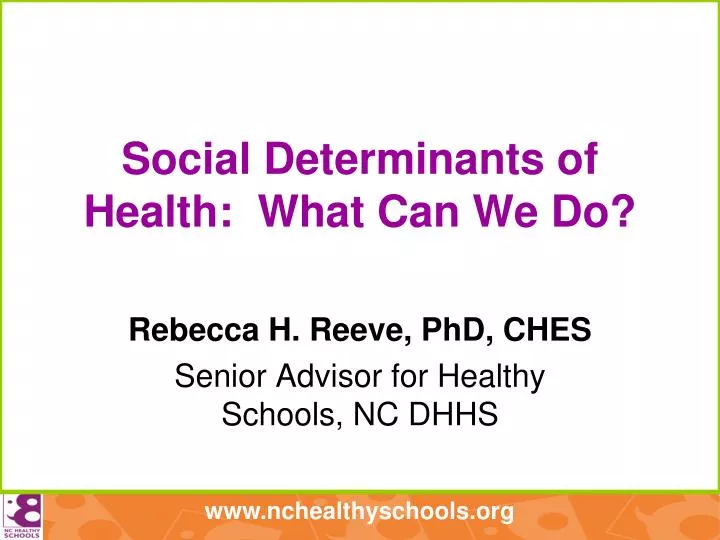 social determinants of health what can we do