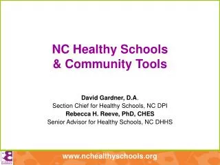NC Healthy Schools &amp; Community Tools