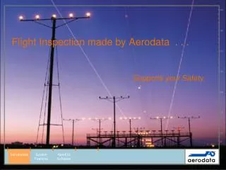 Flight Inspection made by Aerodata . . .