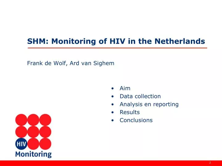 shm monitoring of hiv in the netherlands